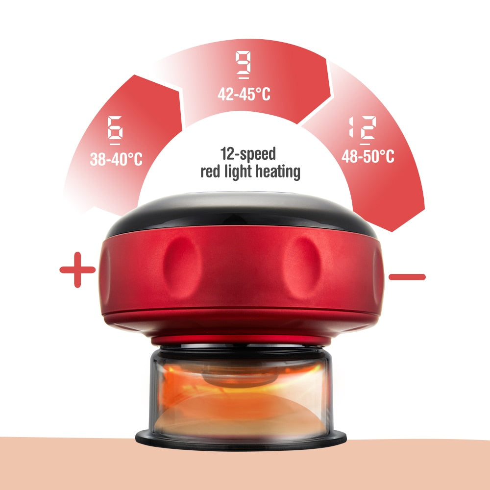 Therapeutic Cupping Massager with Red Light