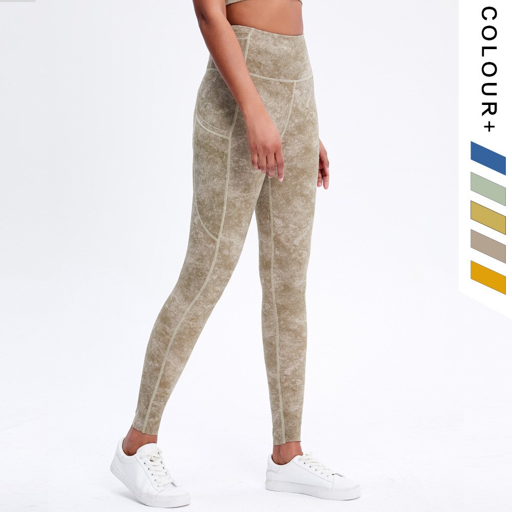 FlexFlow Tie-Dye Yoga Fitness Set: Bra and High-Waist Leggings