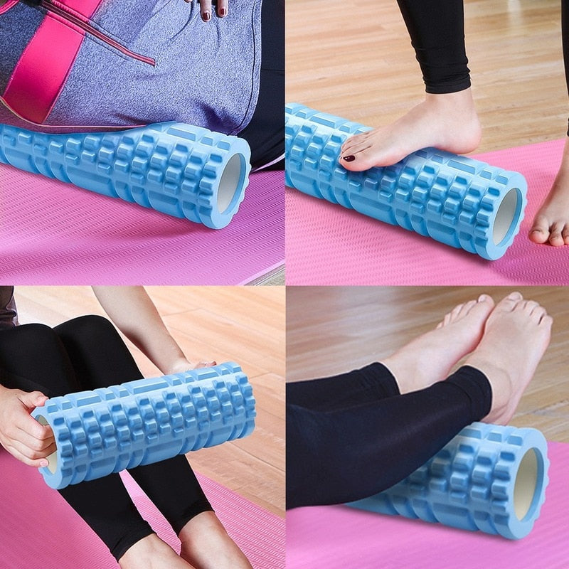 Yoga Column Gym Fitness Foam Roller Pilates Yoga Exercise Back Muscle Massage Roller Soft Yoga Block Muscle Roller