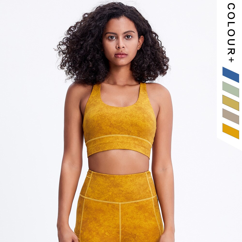FlexFlow Tie-Dye Yoga Fitness Set: Bra and High-Waist Leggings
