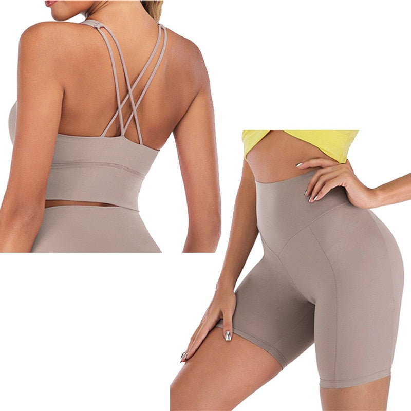 Women 2 Piece Yoga Set Fitness Set Yoga Outfit For Women 2 Piece Gym Suit Sports Bra Set