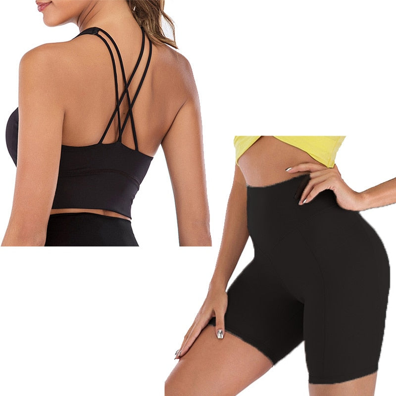 Women 2 Piece Yoga Set Fitness Set Yoga Outfit For Women 2 Piece Gym Suit Sports Bra Set