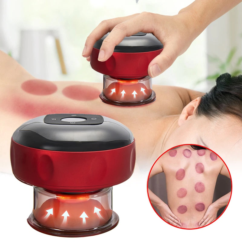 Therapeutic Cupping Massager with Red Light