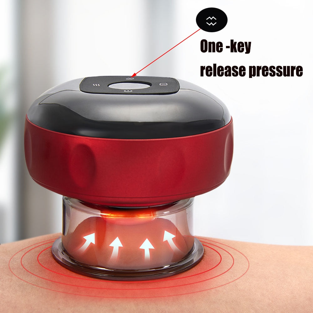 Therapeutic Cupping Massager with Red Light
